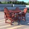Highwood Usa Hamilton 5pc Round Counter Height Outdoor Patio Furniture Dining Set AD-CNA48-RED - alternate 3